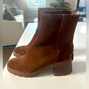 Dolce Vita Women’s Martey H2O Boots, Cocoa Suede, Size 9